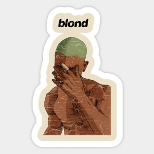 Distressed Blond Ilustration Sticker